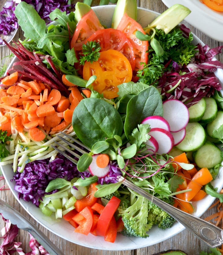 Comer más frutas y verduras